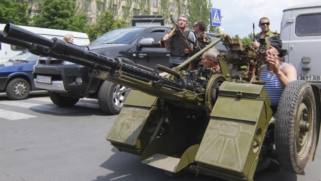 Fuerzas prorrusas derribaron helicóptero en Ucrania