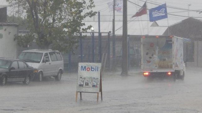Precipitaciones provocaron cortes de energía y anegamientos en el Maule
