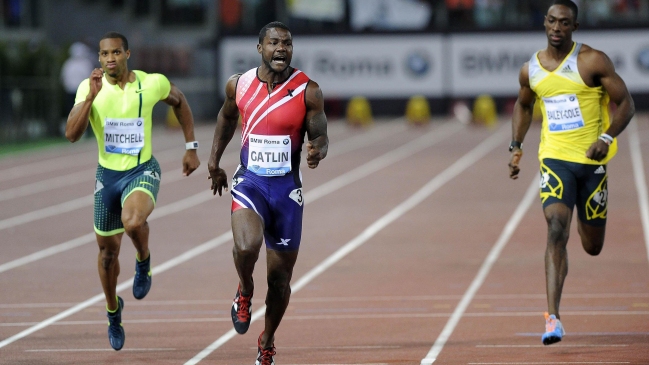 Justin Gatlin fue el más rápido en la Golden Gala de Roma