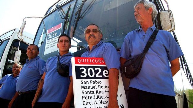 Conductores del Transantiago se sumarán a marcha por la educación