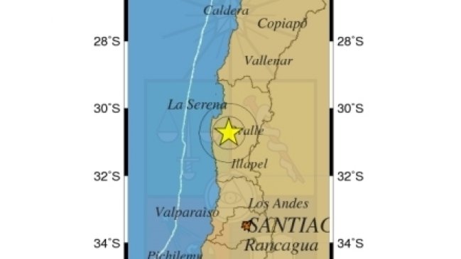 Sismo afectó a las regiones de Atacama y Coquimbo