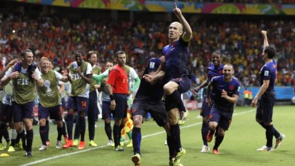   Arjen Robben sentenció la goleada de Holanda sobre España en Brasil 2014 