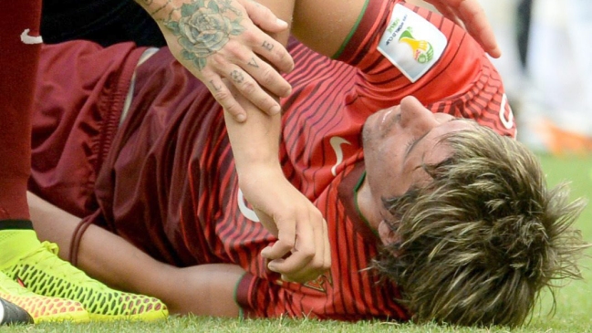 Portugal perdió a Fabio Coentrao por el resto del Mundial