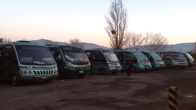 Levantan paro de buses en Talagante, Peñaflor y Melipilla