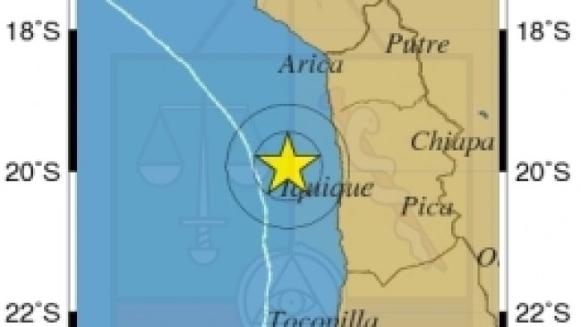 Sismo de magnitud 5,4 Richter remeció al norte de Chile