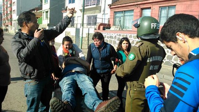 Pescadores de Caleta Portales se enfrentaron a Carabineros