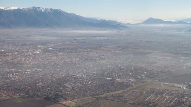 Intendencia de O'Higgins decretó alerta ambiental para este martes
