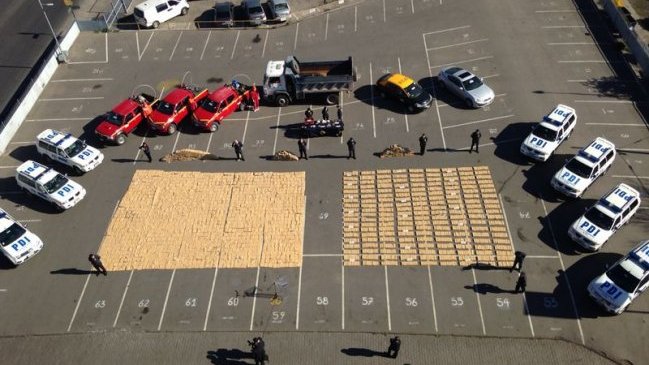 PDI realizó histórica incautación de tres toneladas de droga en 