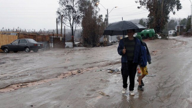 Lluvias en Valparaíso y cierre del paso Los Libertadores