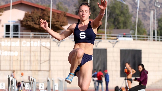 Chilena Macarena Borie ganó competencia de salto largo en España
