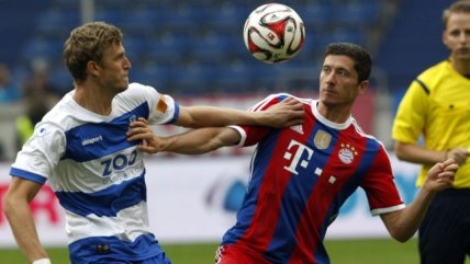 Robert Lewandowski marcó en su debut con la camiseta de Bayern Munich