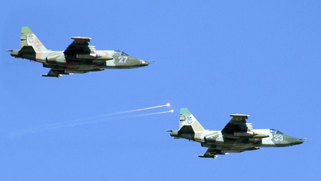 Ucrania aseguró que dos de sus cazas fueron abatidos desde territorio ruso