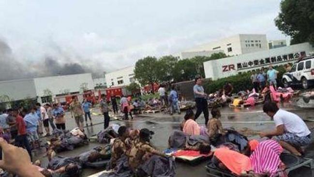 Al menos 65 muertos y más de 100 heridos tras explosión en fábrica de China