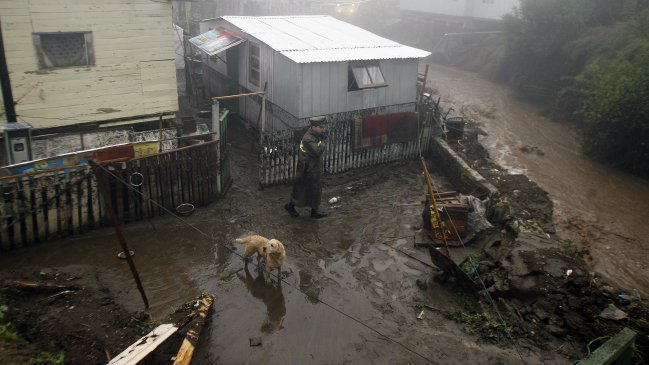 Onemi decretó alerta amarilla en la comuna de La Unión por sistema frontal
