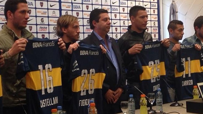 José Pedro Fuenzalida fue presentado oficialmente como refuerzo de Boca Juniors