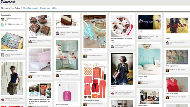 La plataforma Pinterest lanza una función de mensajería