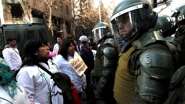 Carabineros dio a conocer protocolo de seguridad utilizado en manifestaciones