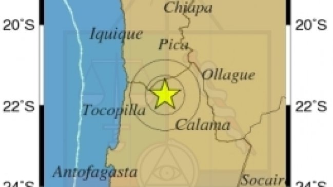 Sismo de magnitud 4,7 Richter afectó a la Región de Antofagasta