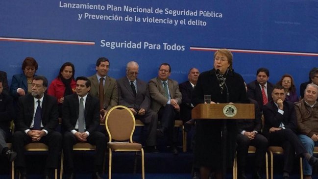Bachelet promete reducir en un 10 por ciento la victimización por robos violentos