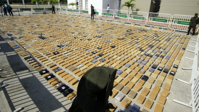 Policía colombiana incautó 1,3 toneladas de cocaína del cartel de Sinaloa