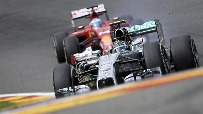 Rosberg y Hamilton lideraron la clasificación en entrenamientos libres del GP de Bélgica