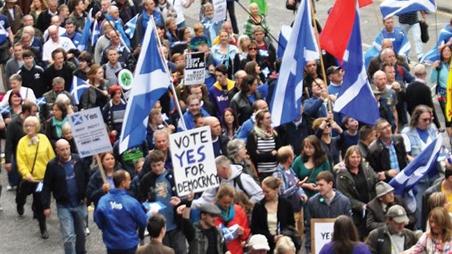Más de un millón de escoceses firmaron declaración a favor de la independencia