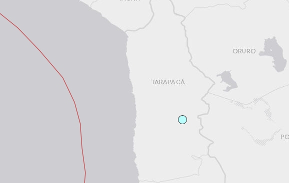 Sismo de mediana intensidad se registró en tres regiones del norte de Chile