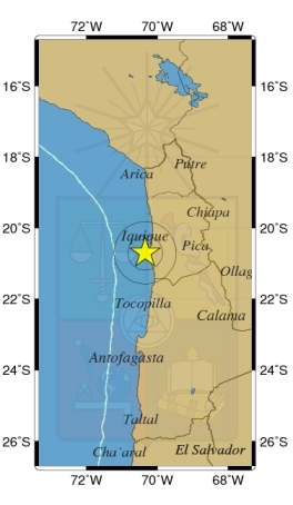 Sismo de magnitud 5,1 Richter afectó a la Región de Tarapacá