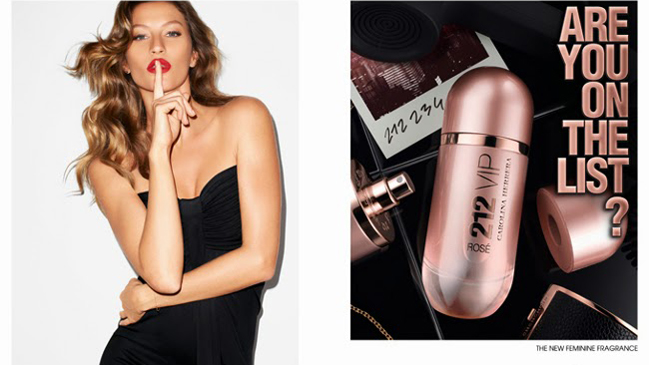 Gisele Bündchen imagen de la nueva fragancia de Carolina Herrera