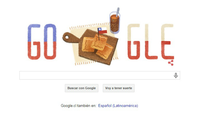 Google también festeja las Fiestas Patrias