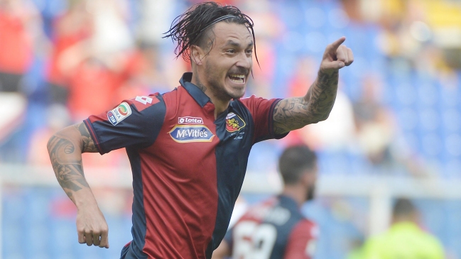 Mauricio Pinilla le entregó el triunfo a Genoa sobre Lazio en la liga italiana
