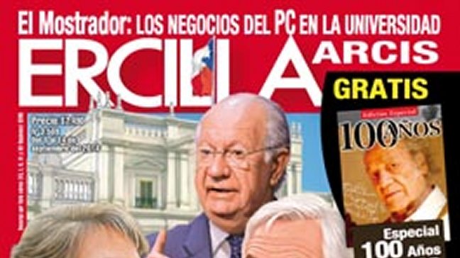 Revista Ercilla suspendió publicaciones por no pago de distribuidora