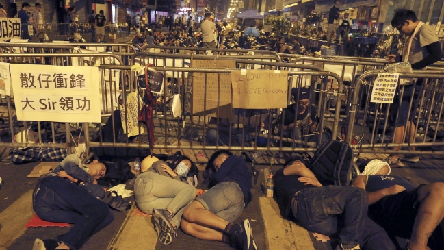 China acusó que protestas en Hong Kong 