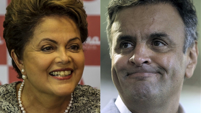 Rousseff aventaja en sondeos a Neves a dos días de la segunda vuelta en Brasil