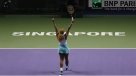 Serena Williams se quedó con la corona en Singapur