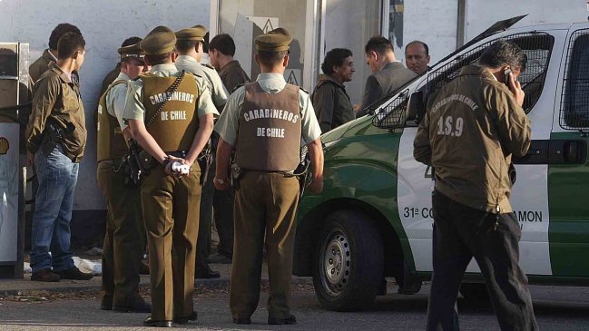 Carabineros detuvo a cuatro sujetos que pretendían robar camión de valores