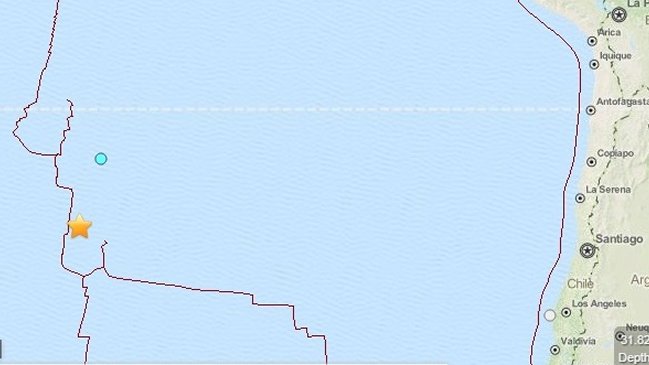 Sismo 6,0 Richter se registró al suroeste de Isla de Pascua
