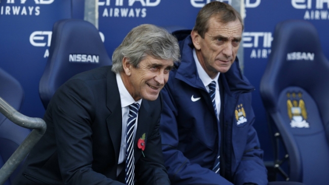 Manuel Pellegrini celebró con M. City en el derbi de Manchester