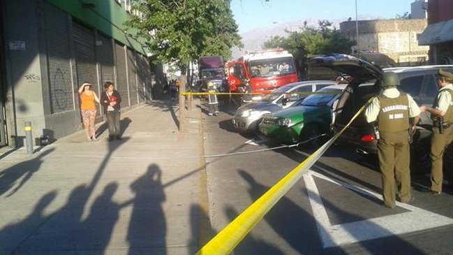 Delincuentes intentaron robar cajero automático en centro de Santiago