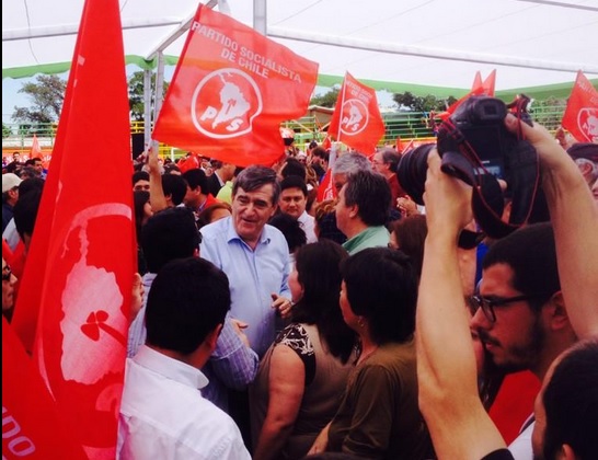 Camilo Escalona fue proclamado como candidato a la presidencia del PS