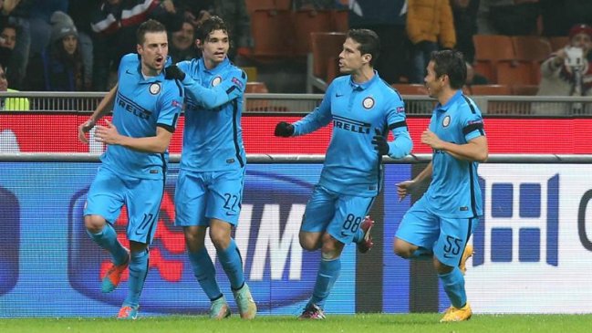 Inter de Milán y Gary Medel avanzaron en la Europa League tras sufrido triunfo sobre Dnipro
