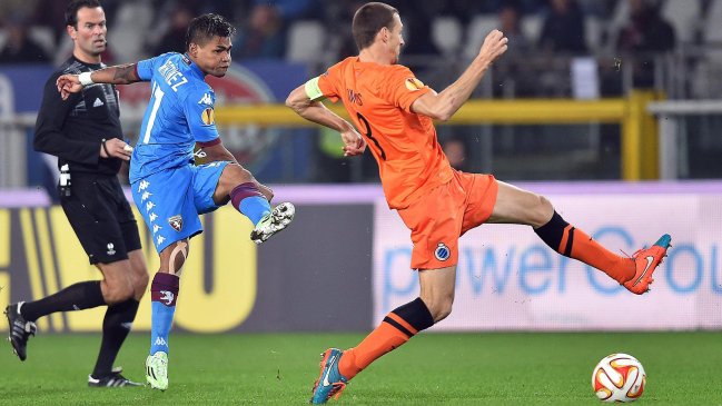 Club Brujas igualó ante Torino con Nicolás Castillo y Francisco Silva en cancha