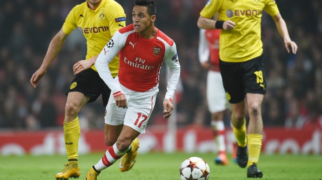 Gol de Alexis postula a ser el mejor de la semana en la Champions