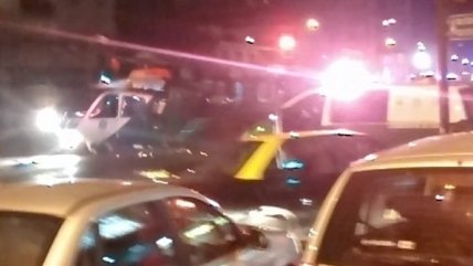   El momento en que el helicóptero de Carabineros se descontroló 