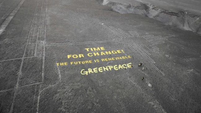 Greenpeace ofreció disculpas por intervención en las Líneas de Nazca