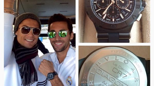 Cristiano Ronaldo regaló un lujoso reloj a sus compañeros de Real Madrid