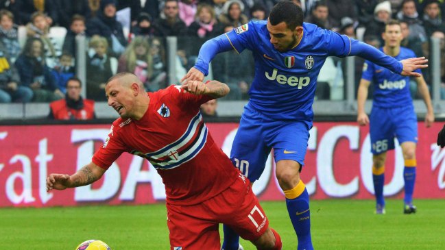 Juventus de Arturo Vidal empató con Sampdoria por la liga italiana