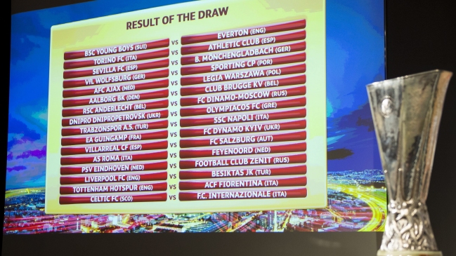 El sorteo de los dieciseisavos de final de la Europa League