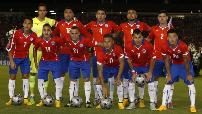 Chile terminará 2014 en el 14° lugar de la clasificación FIFA