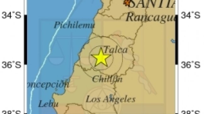 Sismo de mediana intensidad afectó a las regiones de O'Higgins, Maule y Biobío